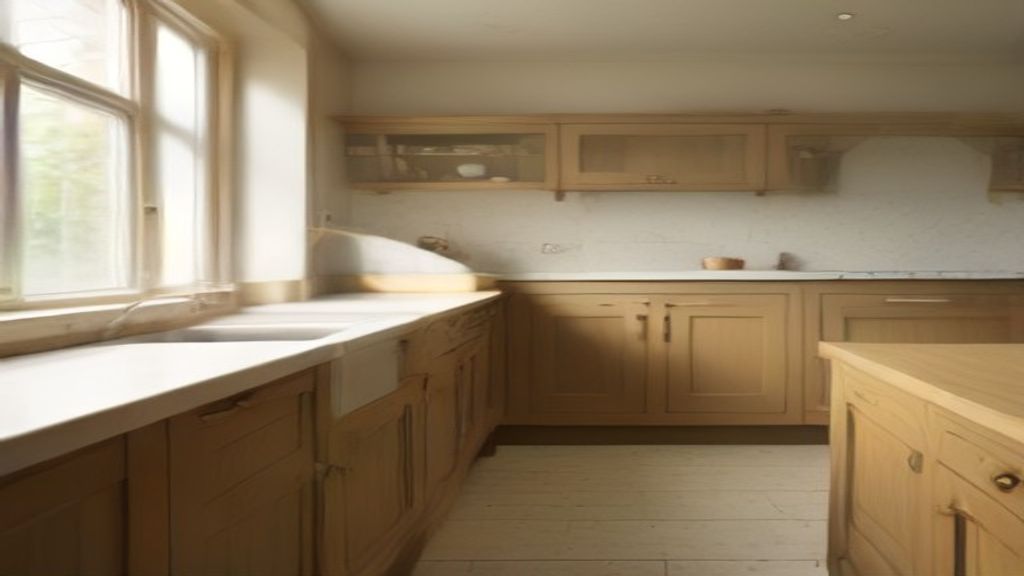 Bespoke curved kitchen joinery with painted cabinets and natural light